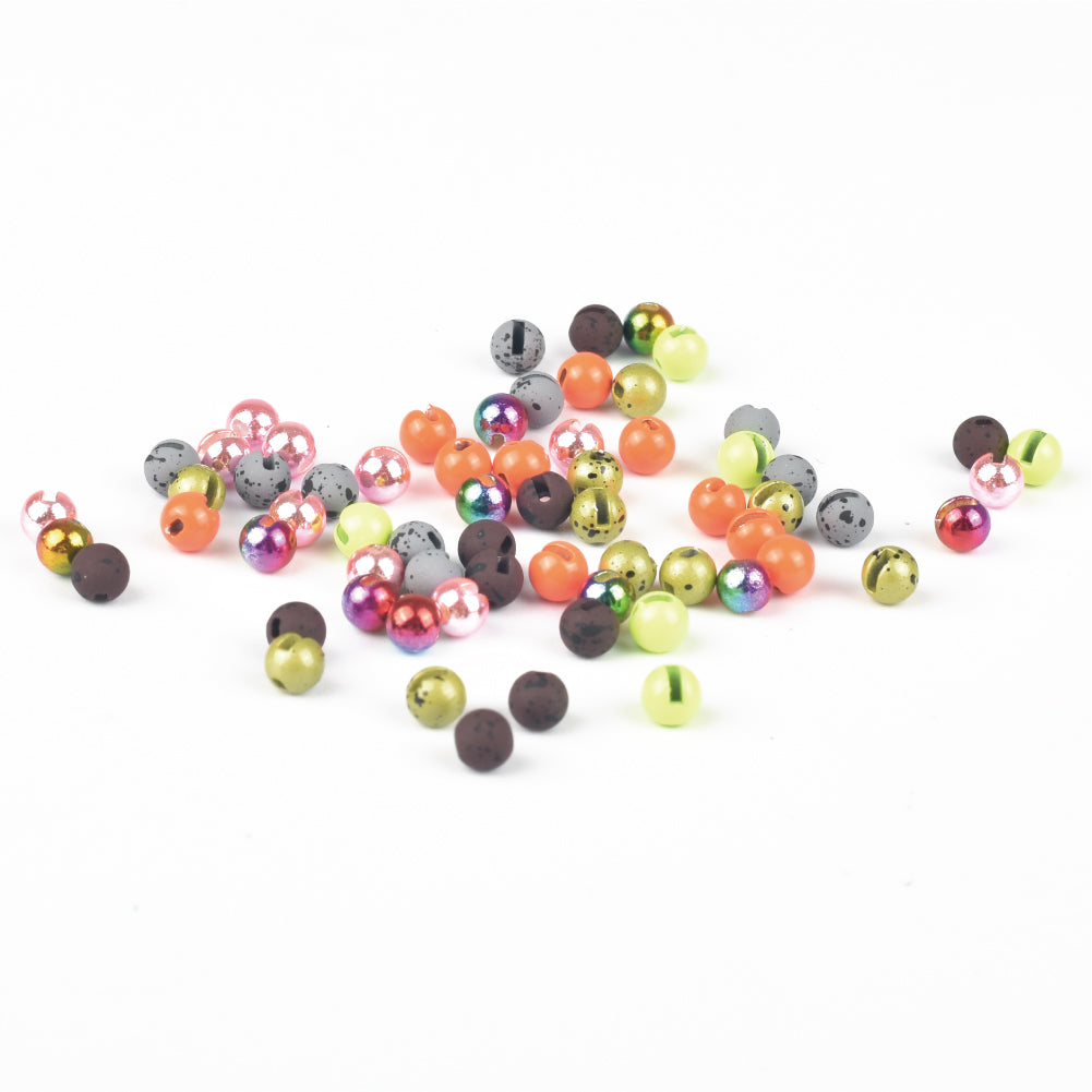 MUUNN Tungsten Slotted Beads 100pcs 2.5mm-3.8mm Fly Fishing Bead