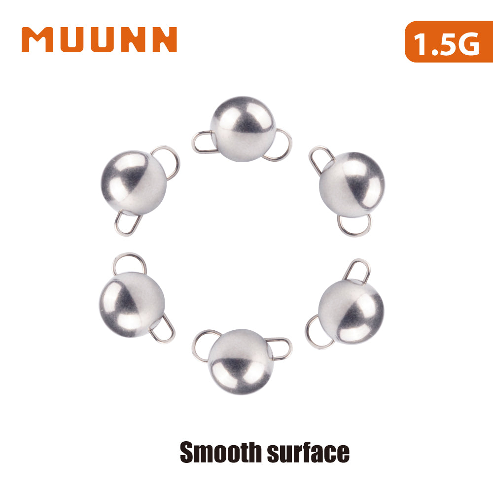MUUNN 10PCS Tungsten Cheburashka Sinker,1G-30G Lure Fishing Weight,Tackle For Soft Worm Bait,Bass Bluegill Crappie Lures