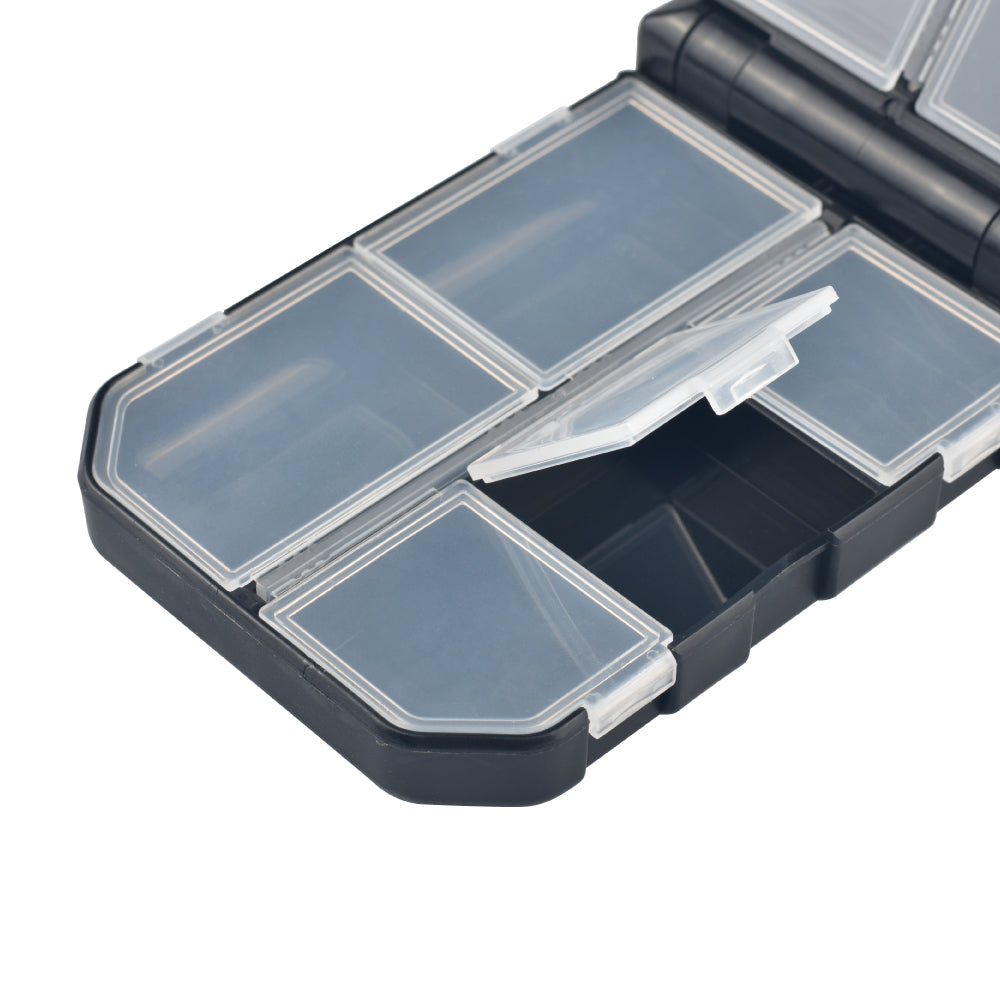 MUUNN Tungsten Weight Lure Fishing Accessory Storage Box,Seafishing Tackel,Salmon Bass Trout Hooks Rings Spoons