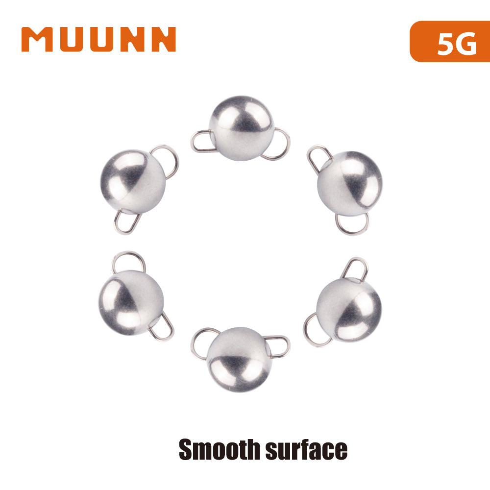 MUUNN 10PCS Tungsten Cheburashka Sinker,1G-30G Lure Fishing Weight,Tackle For Soft Worm Bait,Bass Bluegill Crappie Lures
