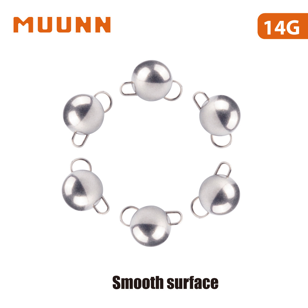 MUUNN 10PCS Tungsten Cheburashka Sinker,1G-30G Lure Fishing Weight,Tackle For Soft Worm Bait,Bass Bluegill Crappie Lures