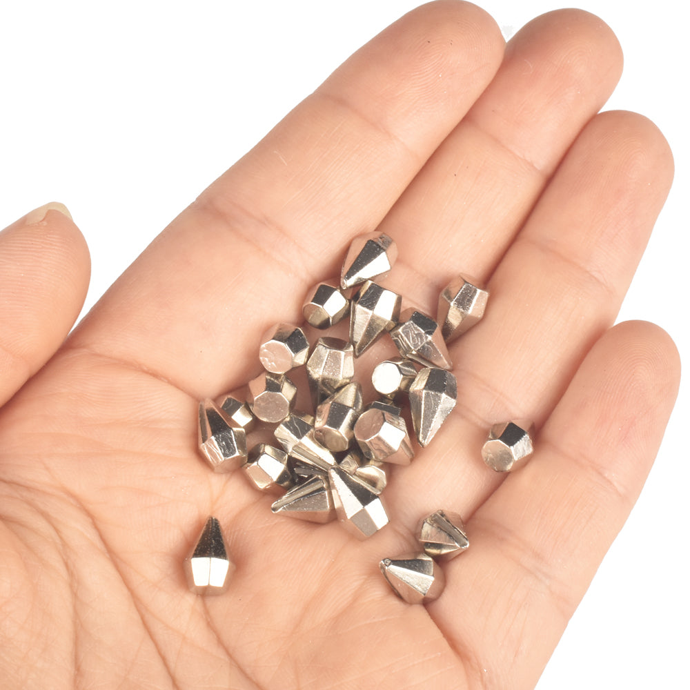 MUUNN 20PCS Faceted Diamond Tungsten Ice Jig Head,Winter Fishing Welding Material, DIY No Hook 2.7mm/3mm/4mm/5mm/6mm Pike Carp