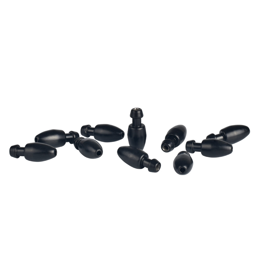 MUUNN 10/5PCS Tungsten Skirted Punch Weight,Skipt Rig 1/4 - 2OZ,Bass Trout Lure Fishing Connector