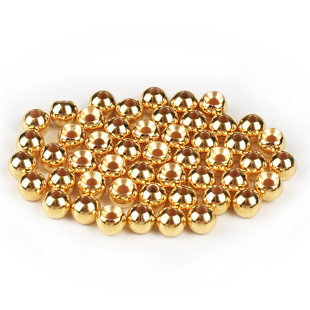 MUUNN Tungsten Countersunk Beads 50PCS 1.5~3.5MM Fly Fishing Beads Trout Perch Panfish Hook DIY