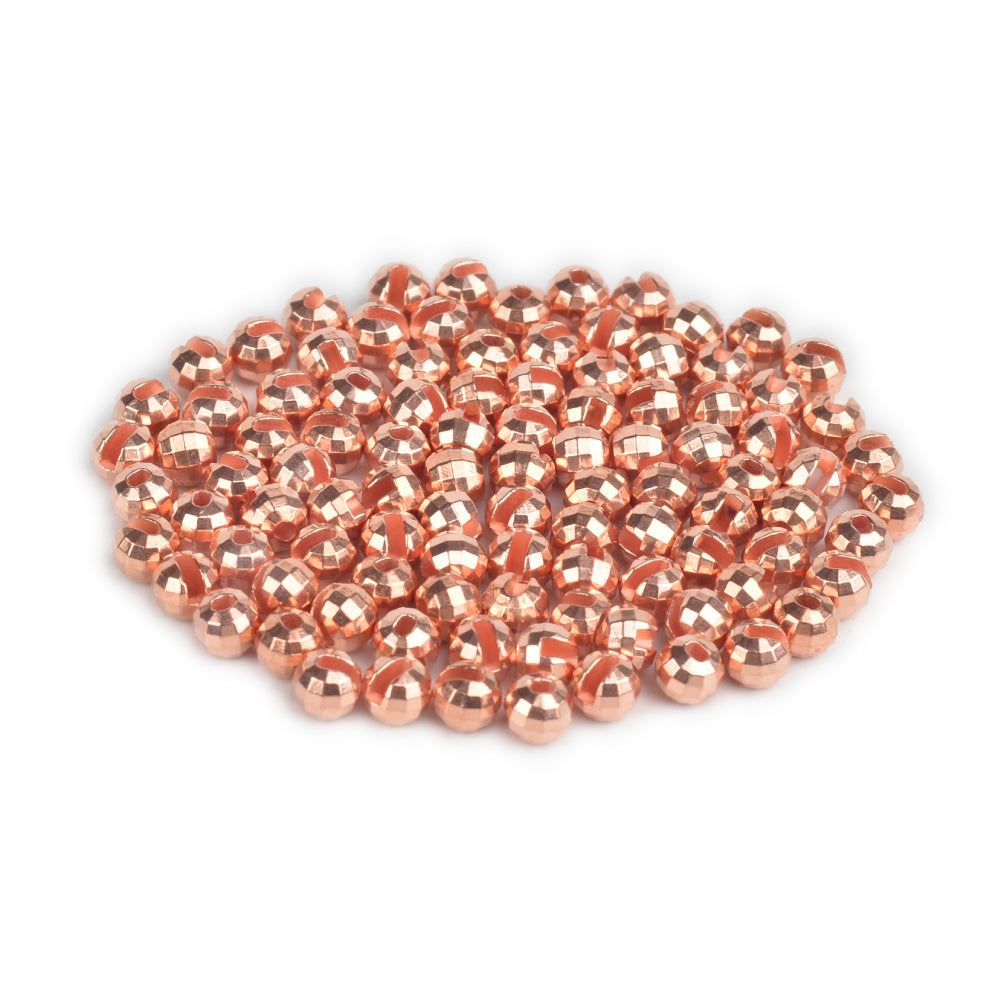 MUUNN 200pcs Set Tungsten Faceted Beads Fly Tying, 2.0~4.0mm Fishing Material Trout Bluegill Perch Multi-Color Fly Fishing