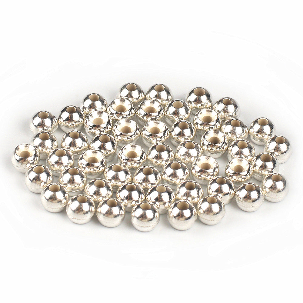 MUUNN Tungsten Countersunk Beads 50PCS 1.5~3.5MM Fly Fishing Beads Trout Perch Panfish Hook DIY
