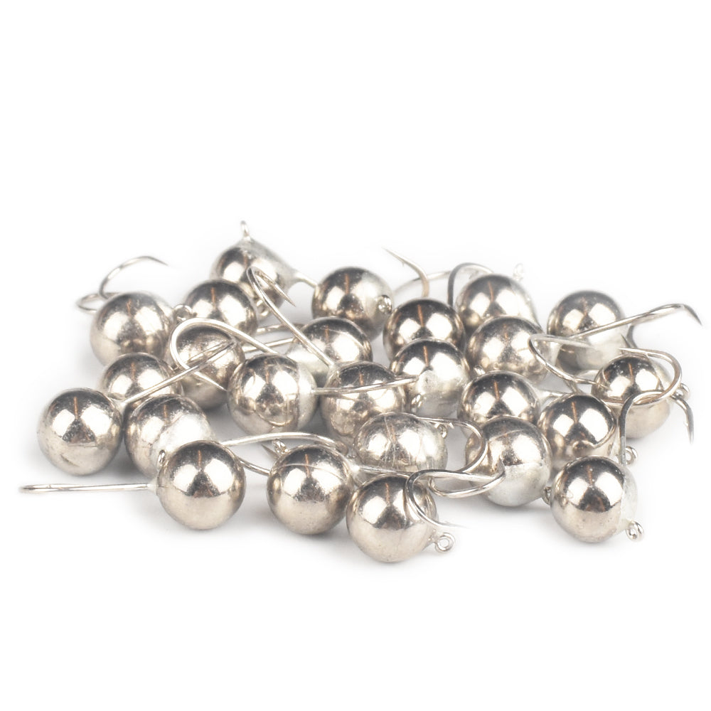 MUUNN Tungsten Ball Ice Jigs,Winter Fishing Hook Plain 2.5mm~8mm,Hayabusa Ice Hook Pike Panfish Perch Lure Tackel