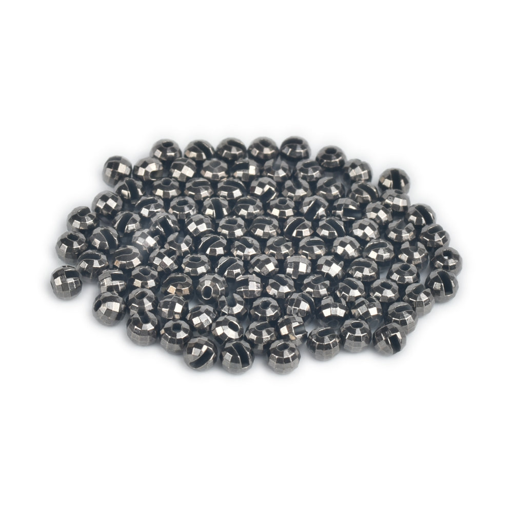 MUUNN 200pcs Set Tungsten Faceted Beads Fly Tying, 2.0~4.0mm Fishing Material Trout Bluegill Perch Multi-Color Fly Fishing
