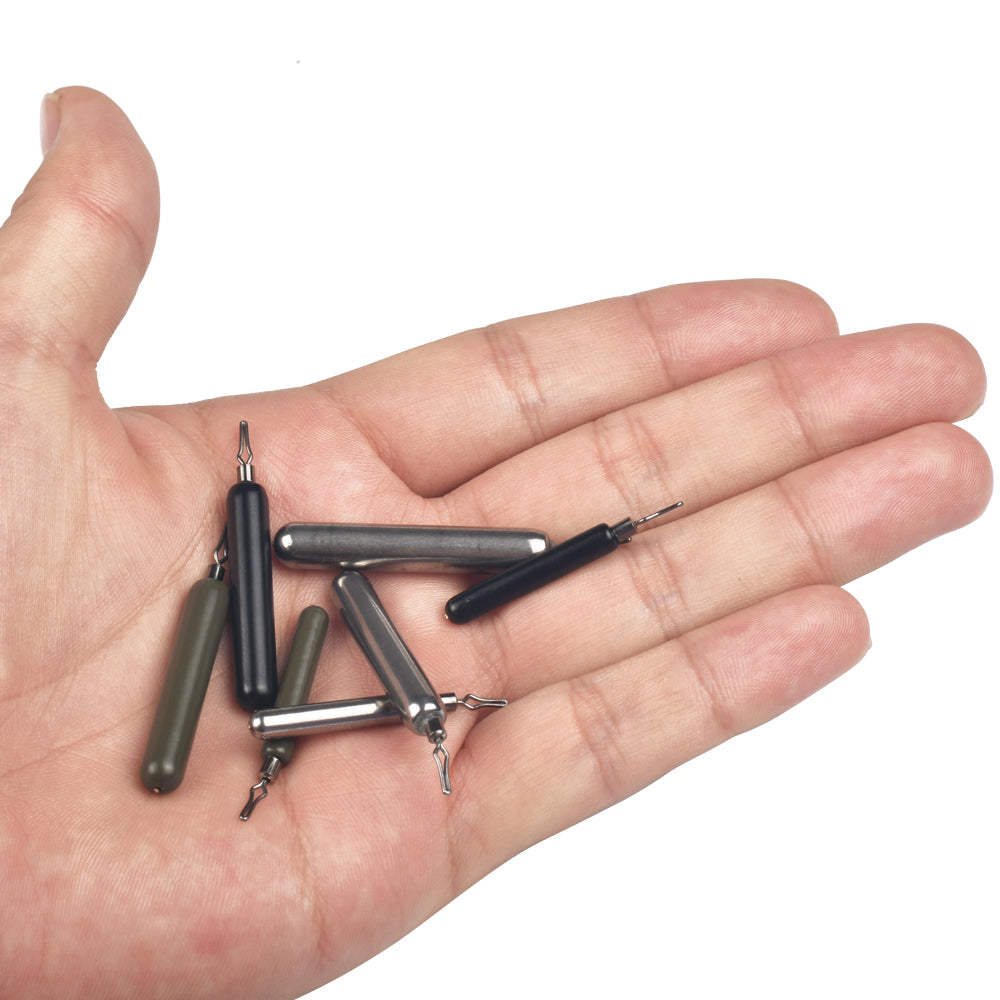 MUUNN 10PCS Tungsten Skinny Drop Shot Weight,Line Sinkers Hook Connector,1/16OZ-1OZ,Texas/Carolina Rig Bass Salmon Fishing Lure