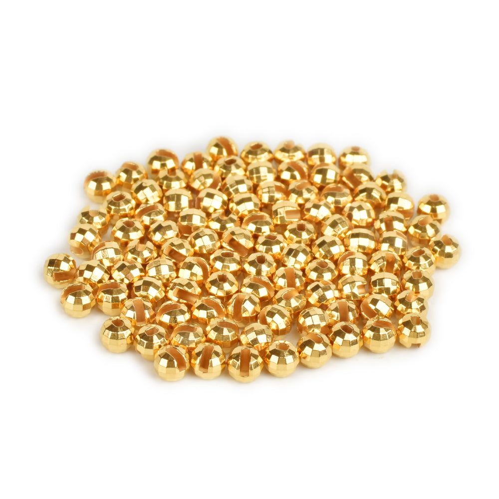 MUUNN 200pcs Set Tungsten Faceted Beads Fly Tying, 2.0~4.0mm Fishing Material Trout Bluegill Perch Multi-Color Fly Fishing