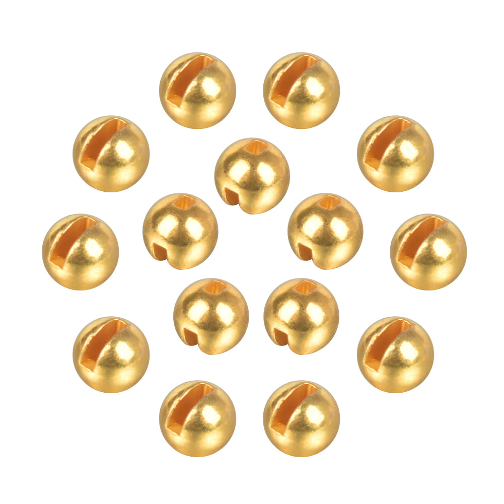 MUUNN 200pcs Tungsten Slotted Beads 1.5mm-2.0mm 4.0mm- 6.4mm Fly Tying Fishing Beadhead Accessories Fly Tying Material Tungsten Beads
