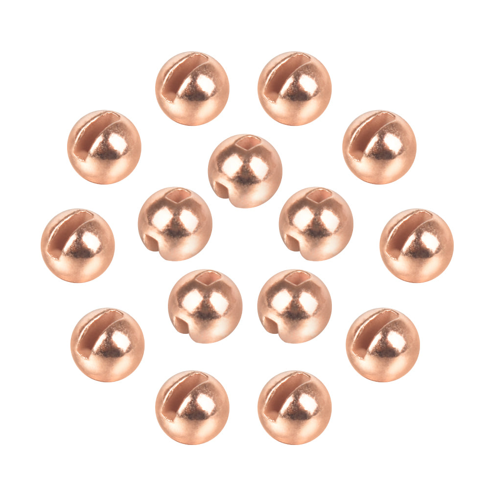 MUUNN 200pcs Tungsten Slotted Beads 1.5mm-2.0mm 4.0mm- 6.4mm Fly Tying Fishing Beadhead Accessories Fly Tying Material Tungsten Beads