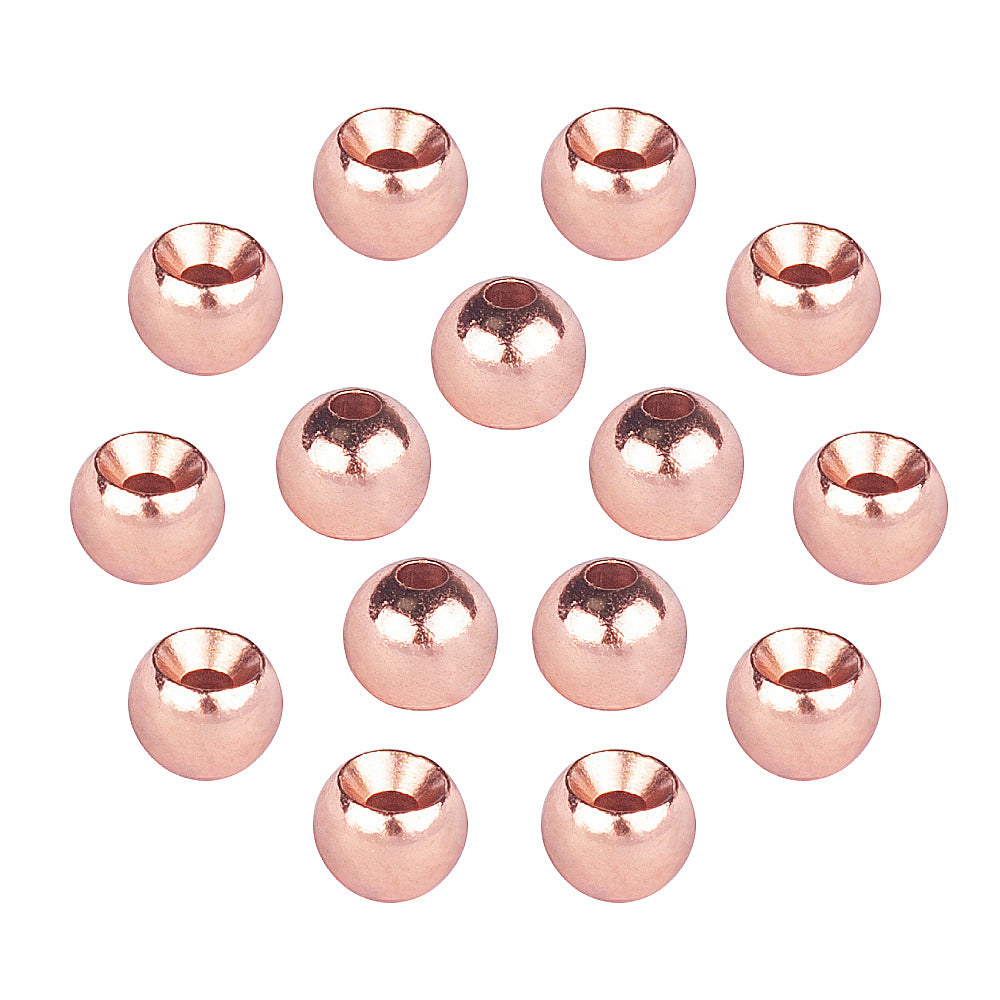 MUUNN Tungsten Countersunk Beads 200PCS Fly Tying 1.5-3.5MM Nymph Flies Jig Head Material,Trout Bass Pike Fishing Lure