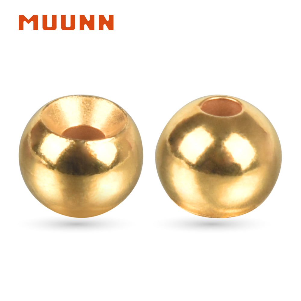 MUUNN Tungsten Countersunk Beads 200PCS Fly Tying 1.5-3.5MM Nymph Flies Jig Head Material,Trout Bass Pike Fishing Lure
