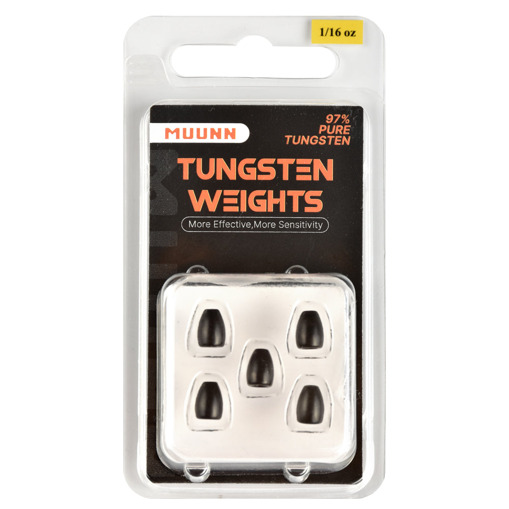 MUUNN Tungsten Sinkers Bullet Fishing Weights 1.8g~56g Flipping Weight for Texas/Carolina Rig,Bass Salmon Fishing Softbait