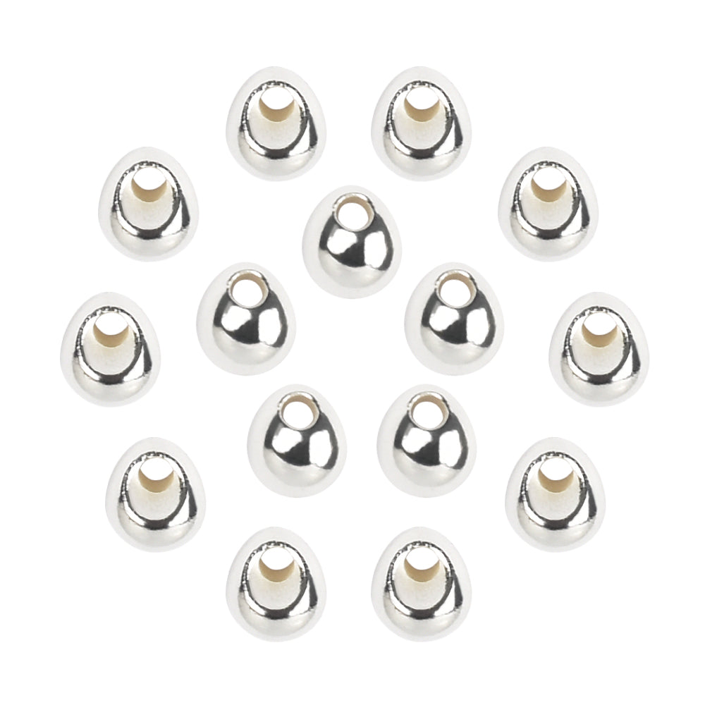 MUUNN 100PCS 2.3~3.8mm Tungsten Jig Off Beads,Fly Tying Nymph Jig Head Material,0.1g~0.45g Trout Perch Fishing Tackel