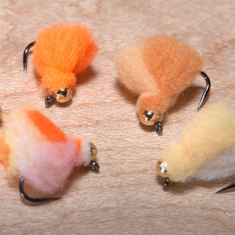 MUUNN 100pcs Colorful Tungsten Slotted Beads 2.5mm-3.8mm Fly Tying Bead,Fly Fishing Material Trout Perch Lure Pink Yellow Orange Rainbow