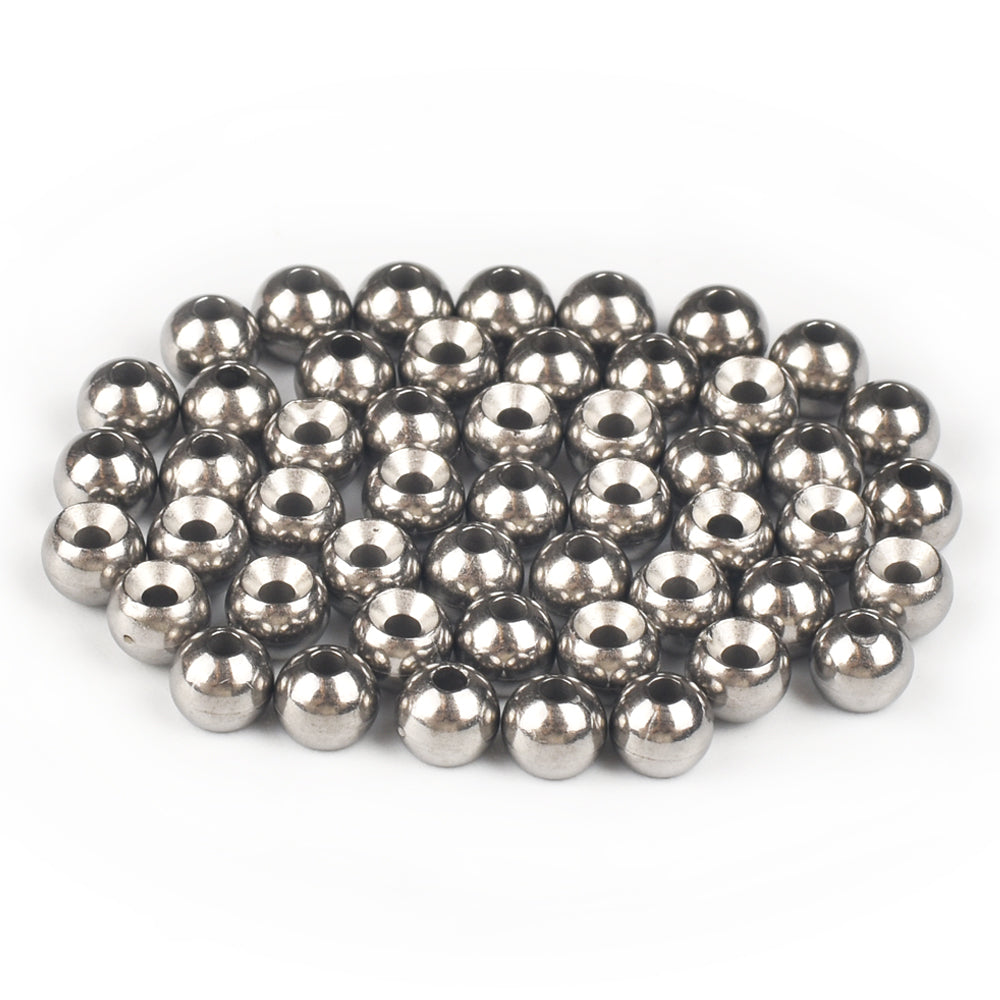 MUUNN 1000pcs Tungsten Fly Tying Countersunk Beads ,1.5-4.0mm Nymph Jig Head Trout Perch Fly Fishing Electroplate Accessoryies
