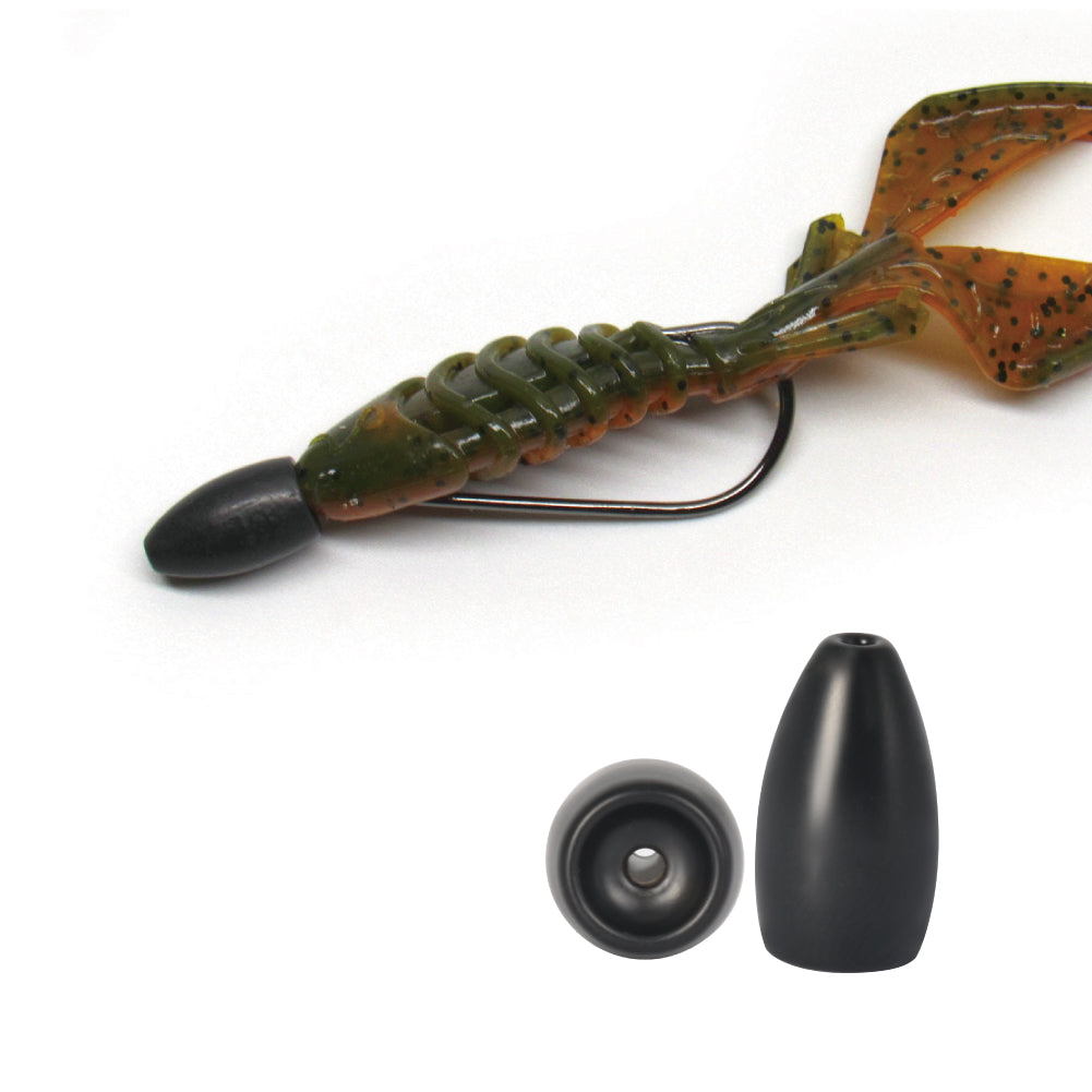 MUUNN Tungsten Sinker Flipping Weight 10PCS ,1/16OZ-2OZ Fishing Lure Accessory,Bullet Bass Trout Weight Texas Rig Connector