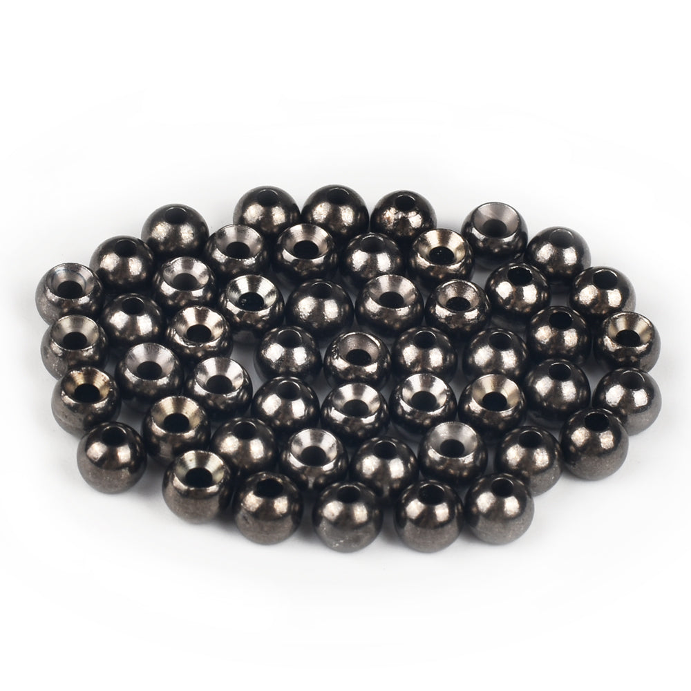 MUUNN 1000pcs Tungsten Fly Tying Countersunk Beads ,1.5-4.0mm Nymph Jig Head Trout Perch Fly Fishing Electroplate Accessoryies