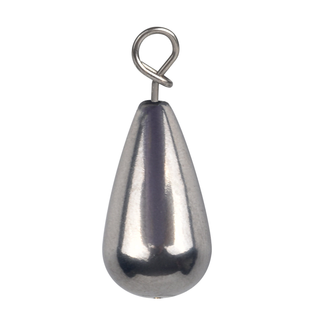 MUUNN 10PCS Tungsten Sinker Shot Tear Drop Weight,1.3g-10.5g, Jika Rig Sinkers Hook Connector,Bass Perch Trout Fishing Lure