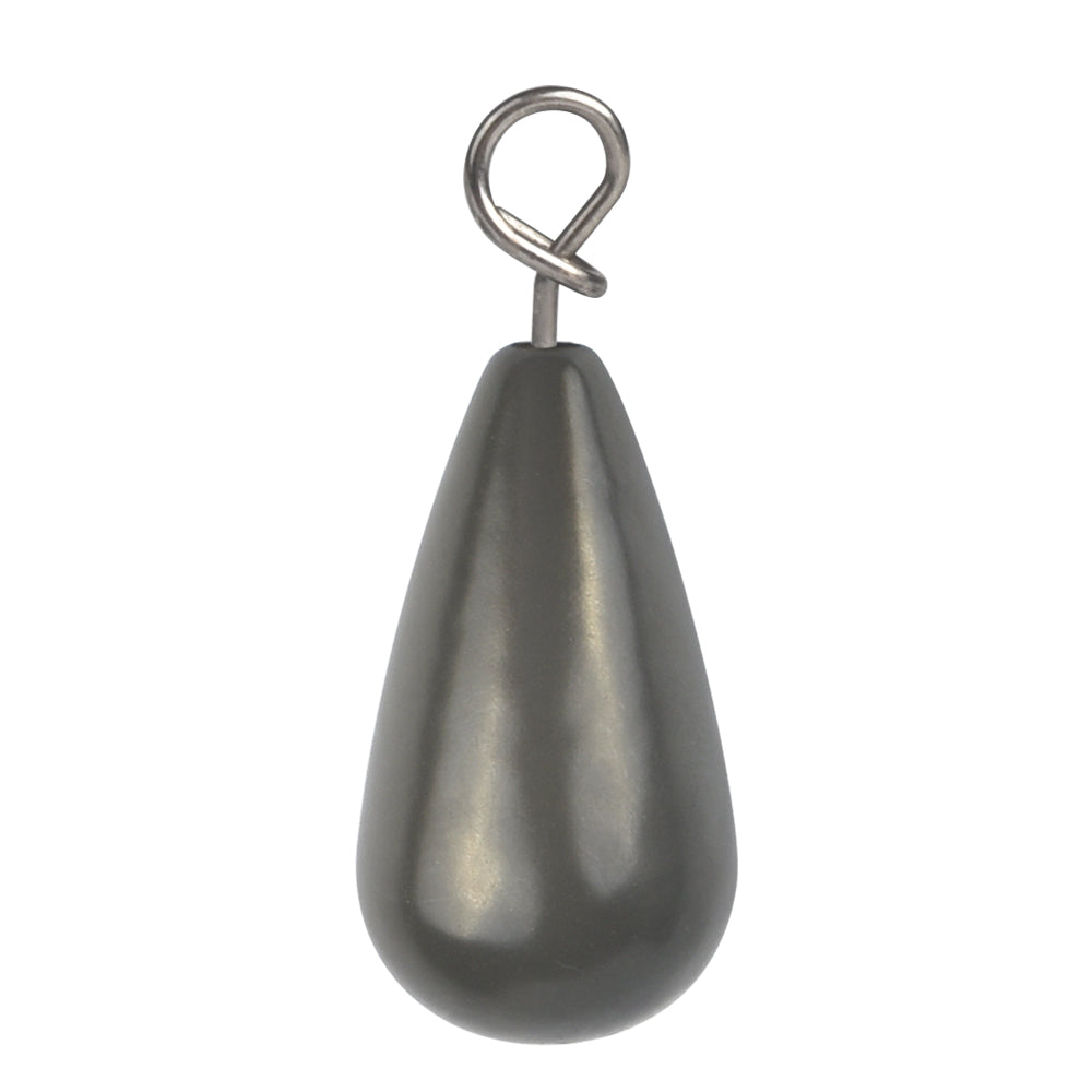 MUUNN 10PCS Tungsten Sinker Shot Tear Drop Weight,1.3g-10.5g, Jika Rig Sinkers Hook Connector,Bass Perch Trout Fishing Lure