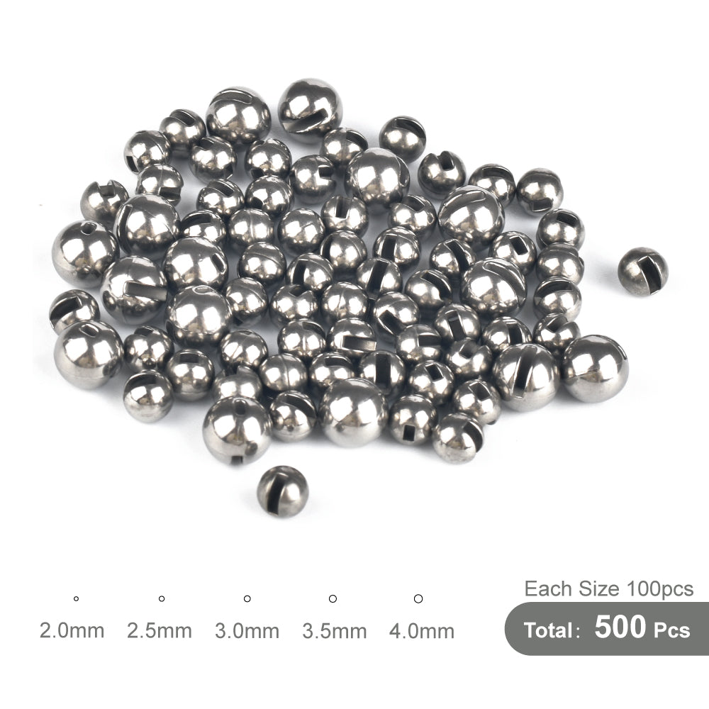 MUUNN Tungsten Slotted Beads Fly Tying Material 2.0/2.5/3.0/3.5/4.0mm Multi-Color Trout Fresh Water Fly Fishing Accessory