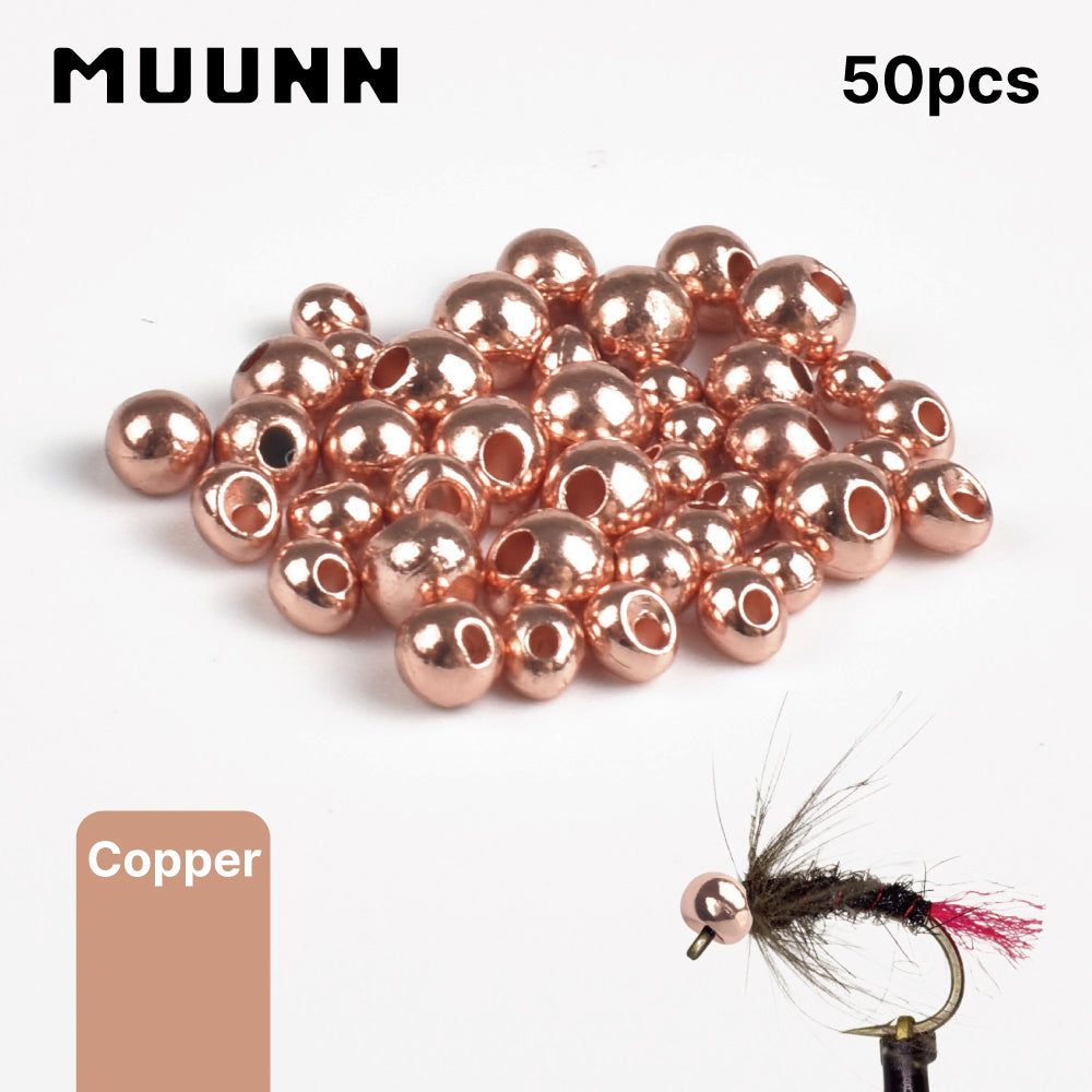 MUUNN 200PCS Tungsten Jig Off Beads,Nymph Jig Head,Trout Perch Fishing Offset Beads,Fly Tying Material