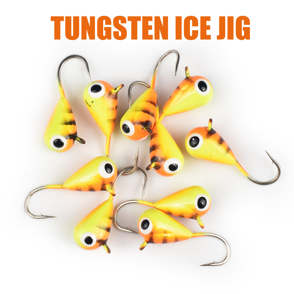MUUNN 15pcs Tungsten Ice Fishing Jig Kit,Boxed UV Glow Jigs,Multicolor –  MUUNN FISHING TACKLE