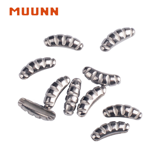 MUUNN 10PCS Shrimp Back Tungsten Ice Jig ,Winter Fishing Hooks Pike Trout Carp Lures 7.6-10mm,Plain Color