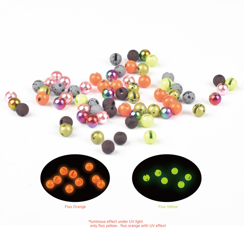MUUNN Classic Metallic Premium Slotted Tungsten Beads for Fly Tying