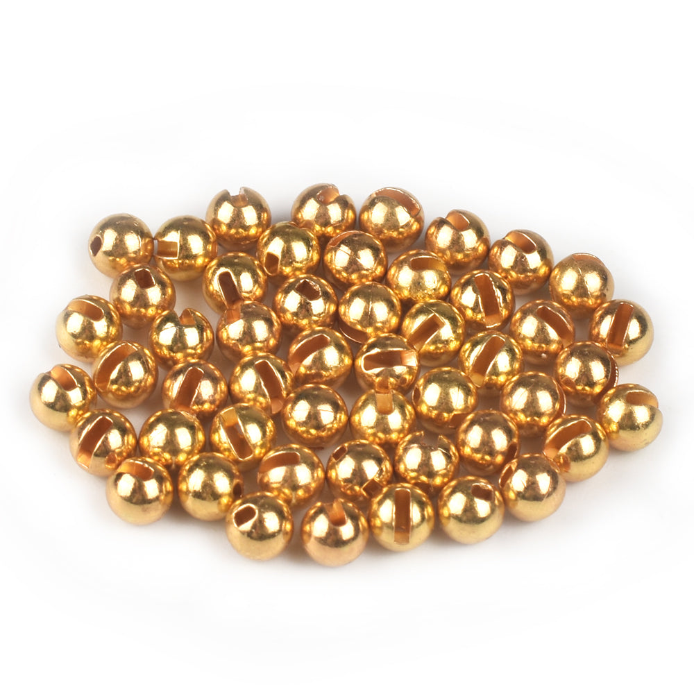 MUUNN 1000pcs 2.3~4.0mm Tungsten Slotted Beads Fly Fishing Beads