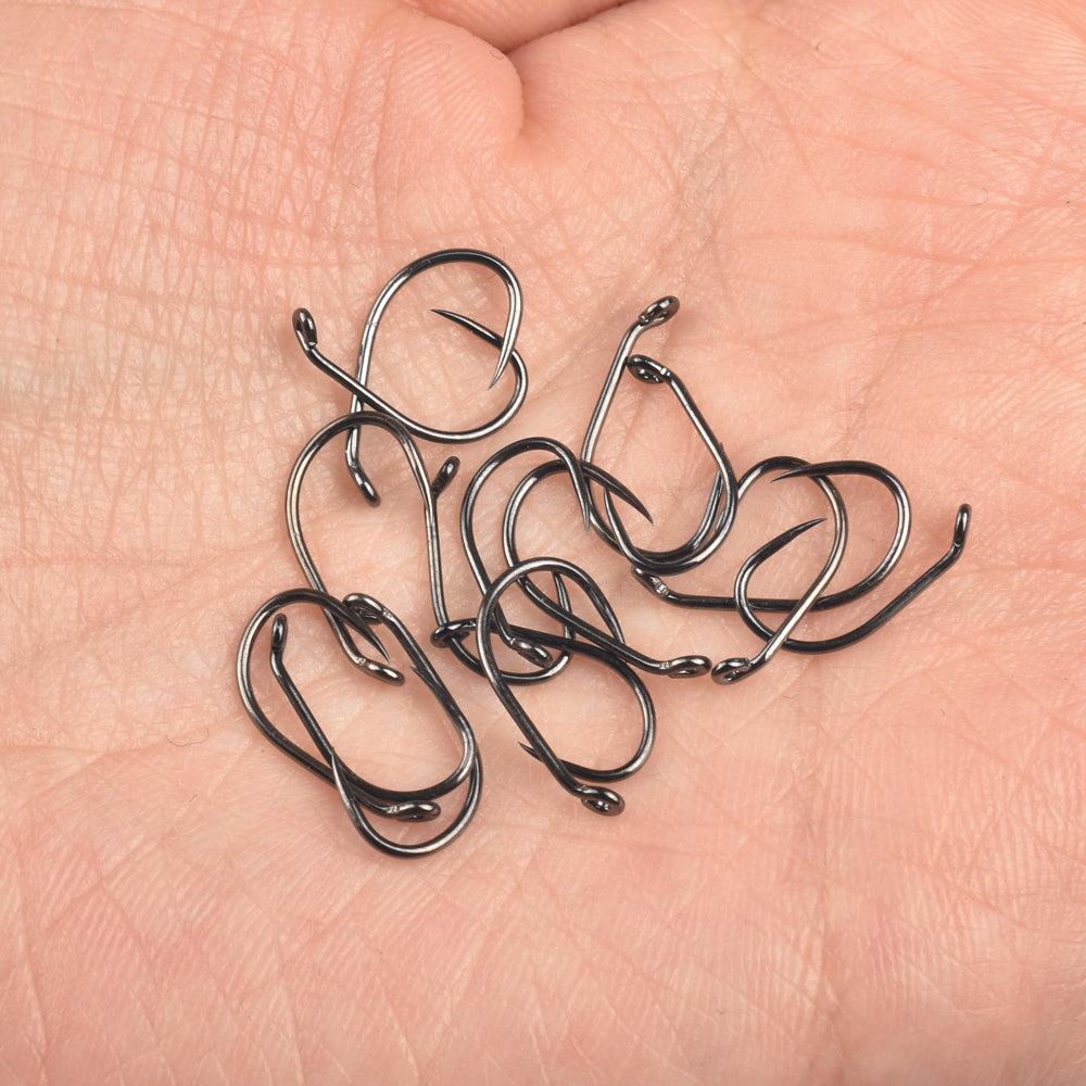 40pcs Swivel Iseni Hook Stainless Steel Fly Fishhooks Luminous Spring  Fishing Hooks for Carp Fly – the best products in the Joom Geek online store