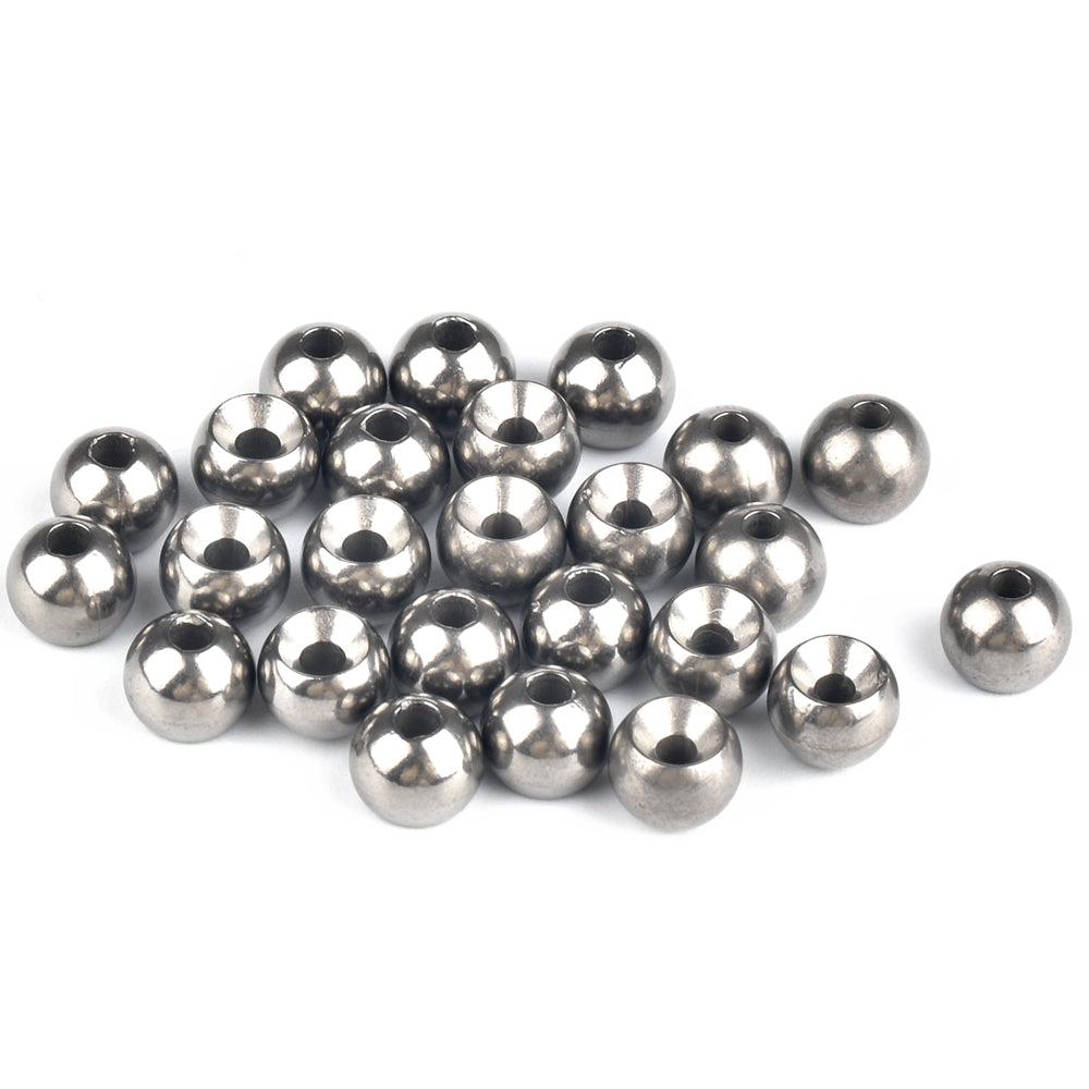 MUUNN 200PCS Tungsten Countersunk Beads 1.5mm-6.4mm Fly Fishing Material Tungsten Beads Nymph Flies Fly Tying Beads